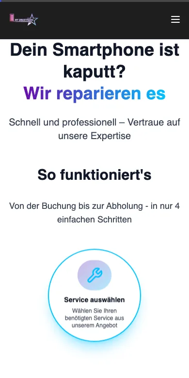 Website von MySmartphone am Handy